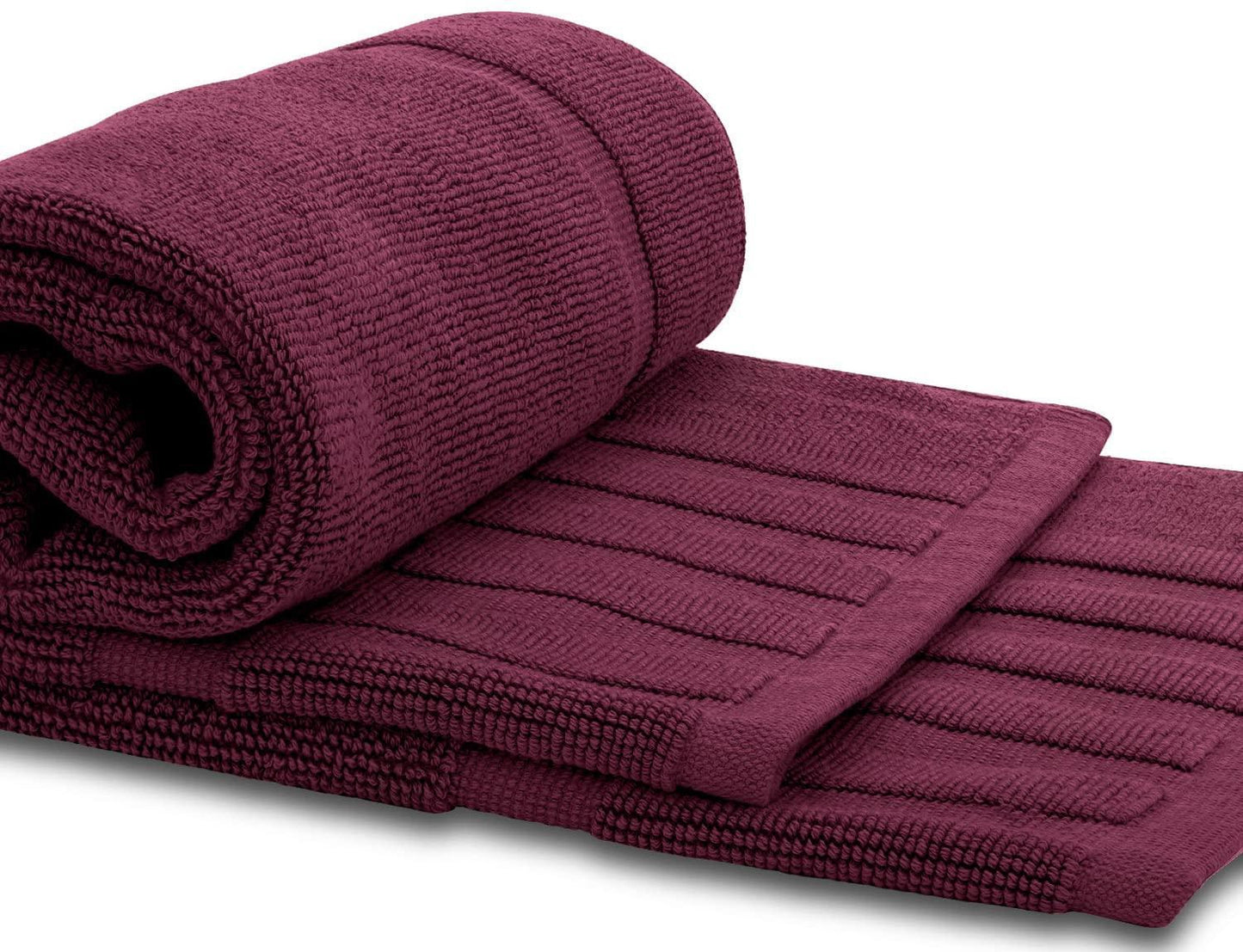 Luxury Bath Mat Floor Towel Set   Absorbent Cotton Hotel Spa Shower Bathtub