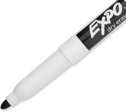 Fine Tip Dry Erase Markers, White Board Markers Dry Erase, Low Odor, Black, 36-Count
