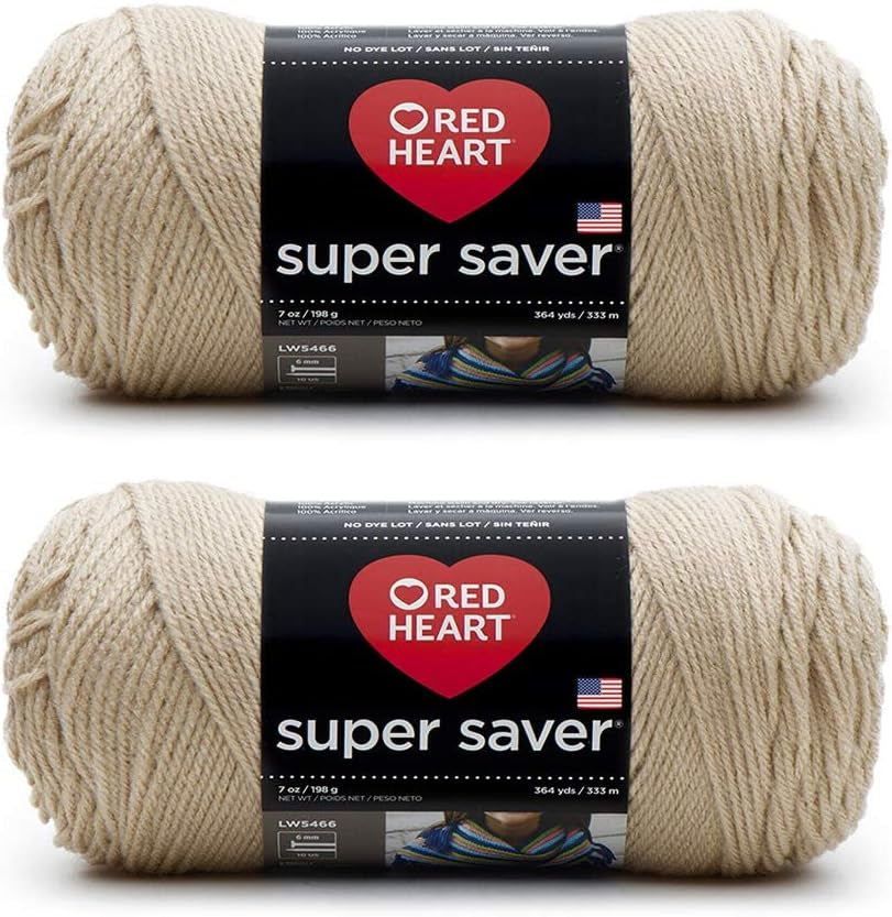 Bulk Buy:  Super Saver (2-Pack) (Cherry Red, 7 Oz Each Skein)