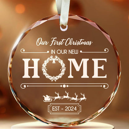 New Home Ornament 2024 – Perfect House Warming Gifts New Home, Couple & Family Christmas Decor, First Home Presents for Women, Men, New Home Gift Ideas, First Christmas in My New Home Ornament 2024