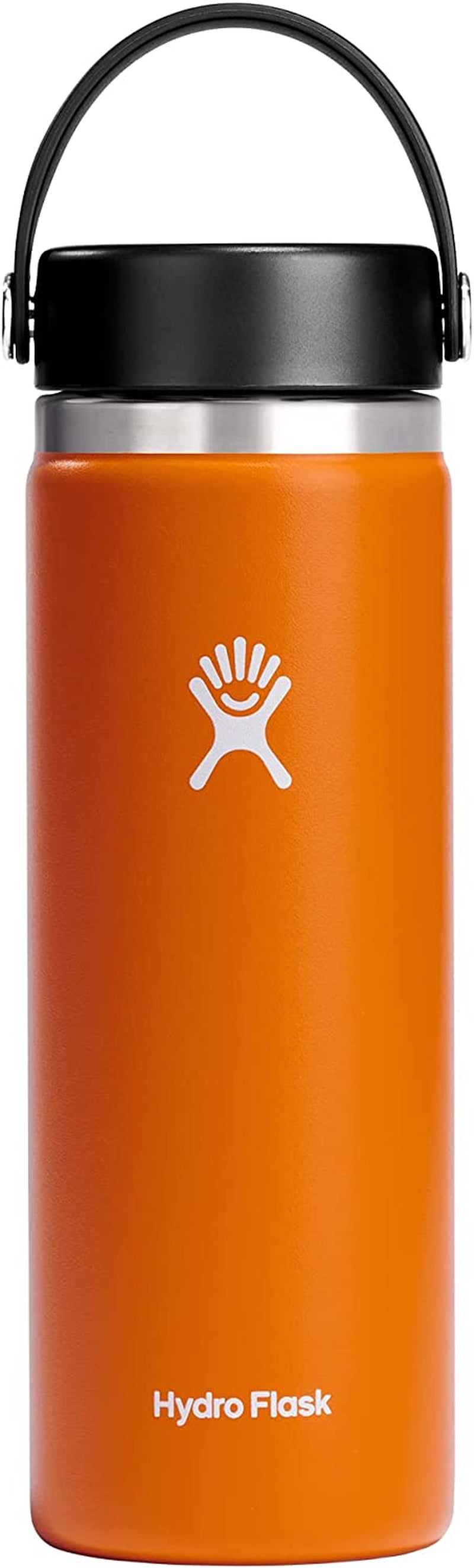 Wide Mouth Vacuum Insulated Stainless Steel Water Bottle with Leakproof Closeable Lid for Cold Water Drinks, Sports, Travel, Car and School