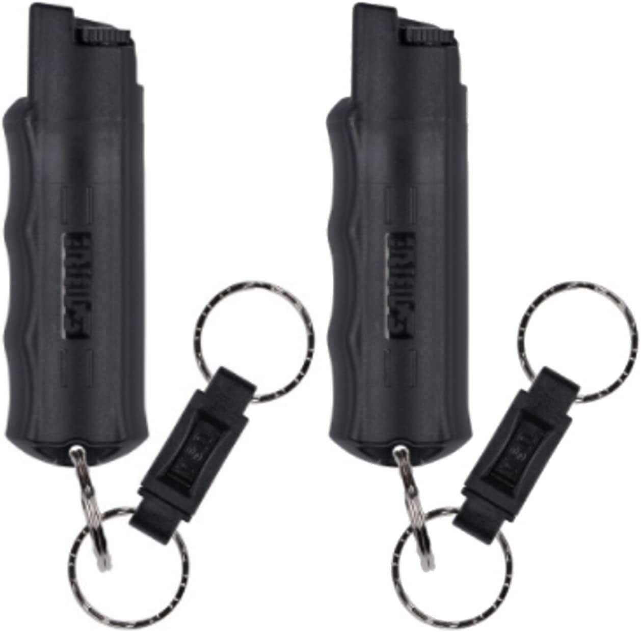 Pepper Spray, Quick Release Keychain for Easy Carry and Fast Access, Finger Grip for More Accurate and Faster Aim, Maximum Police Strength OC Spray, 0.54 Fl Oz, Secure and Easy to Use Safety