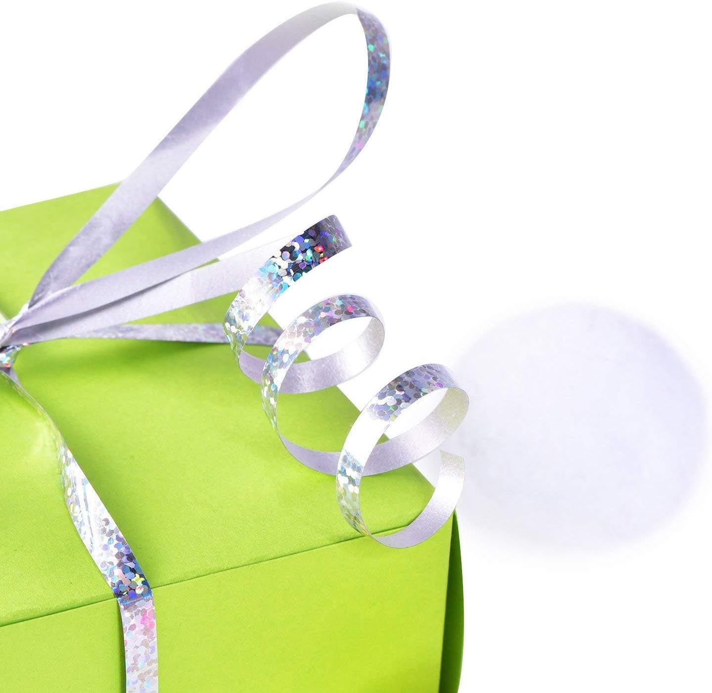 500 Yards White Ribbons Curling Ribbon 5Mm for Gift Wrapping, Thin Curly Ribbon for Craft Balloon String Birthday Party Decoration Embellish Wedding