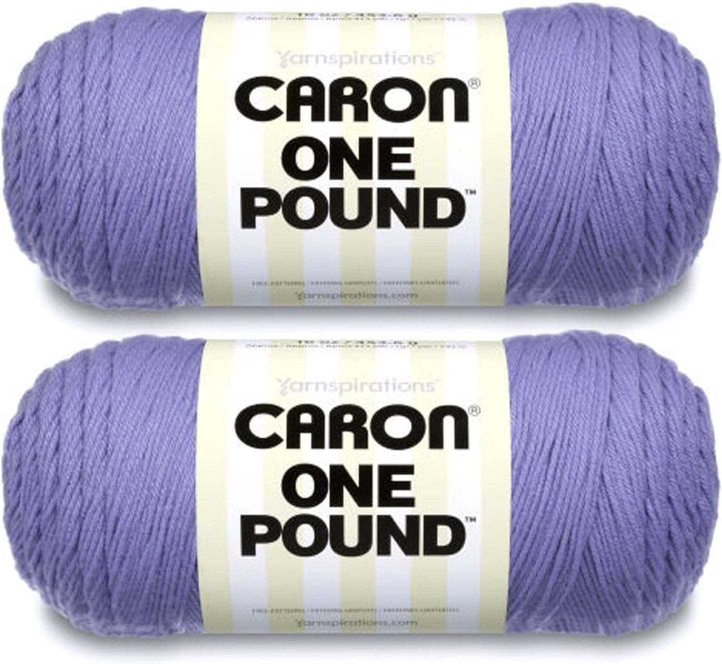 One Pound White Yarn - 2 Pack of 454G/16Oz - Acrylic - 4 Medium (Worsted) - 812 Yards - Knitting/Crochet