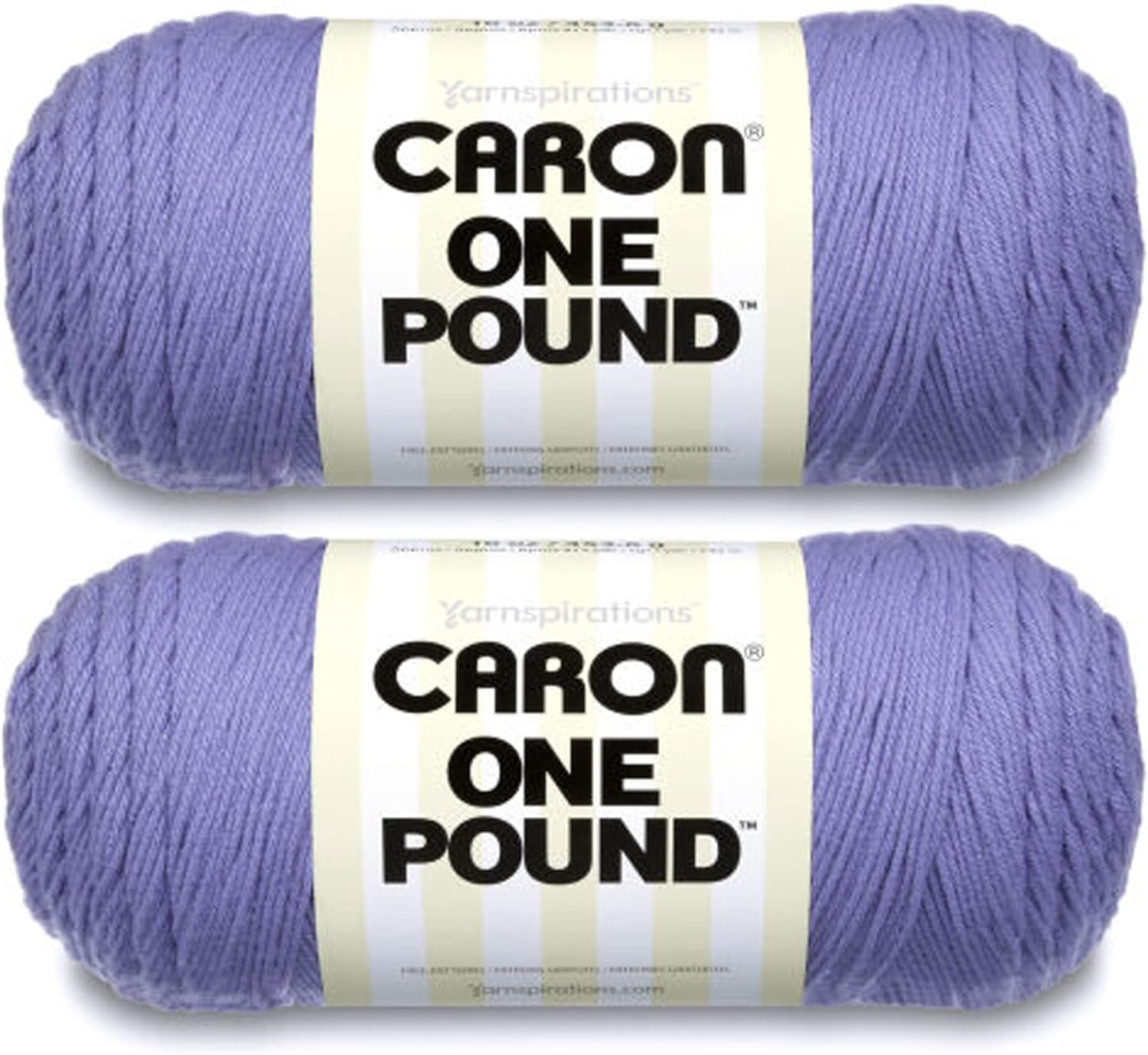 One Pound White Yarn - 2 Pack of 454G/16Oz - Acrylic - 4 Medium (Worsted) - 812 Yards - Knitting/Crochet