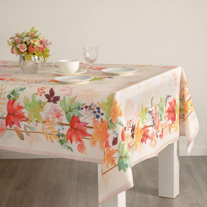 Stain Resistant Mother Day Table Cloth – Mother Day Leaves Table Cover Home