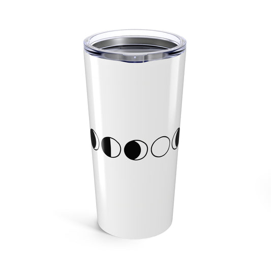 Moon Phases Tumbler Wrap | 20oz Stainless Steel Travel Cup | Family & Friend Gift | Modern Boho Irony Aesthetic