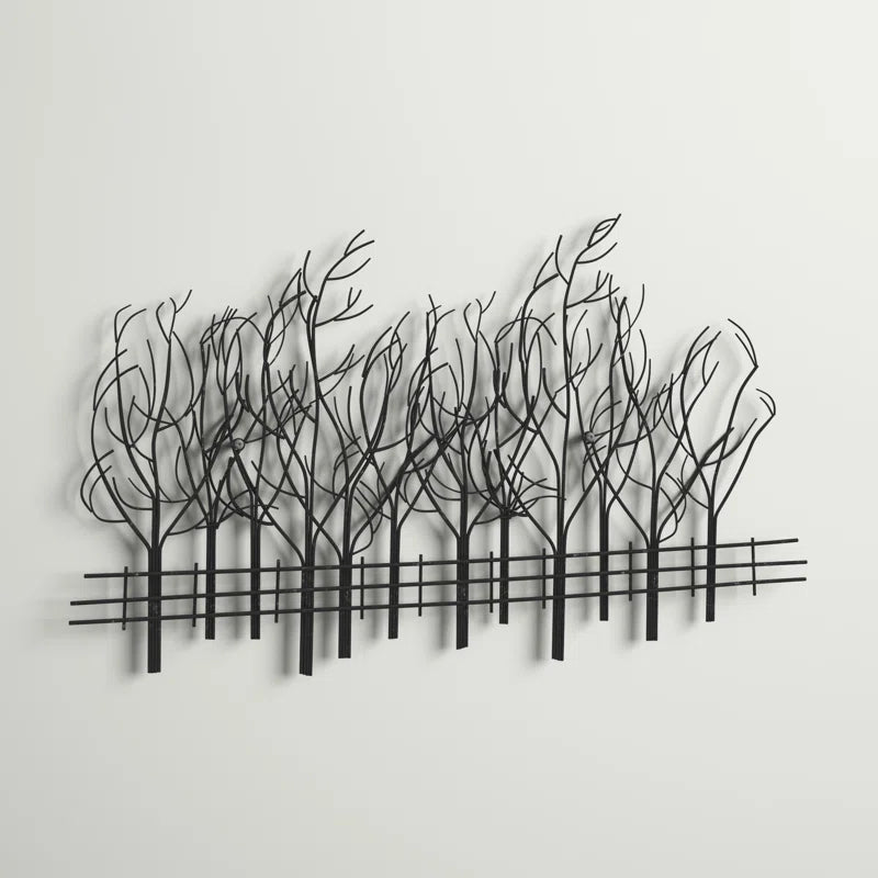 Metal Field of Twelve Trees Wall Decor