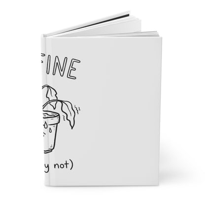 Hardcover Journal Matte, Anxious Plant, School Gift, Book Collector