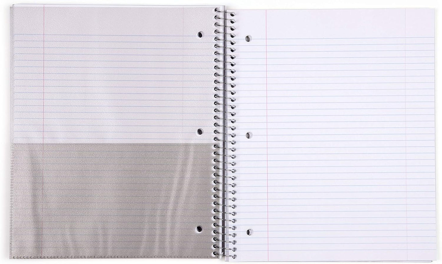 Office Durable Spiral Notebooks, 3 Subject (Ateal, Purple, White, College Ruled 3Pk)