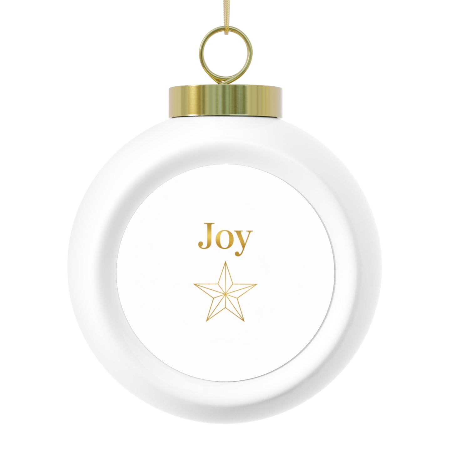 Christmas Ball Ornament – Joy Holiday Lettering