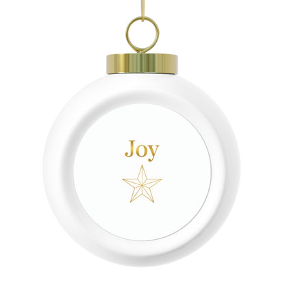Christmas Ball Ornament – Joy Holiday Lettering
