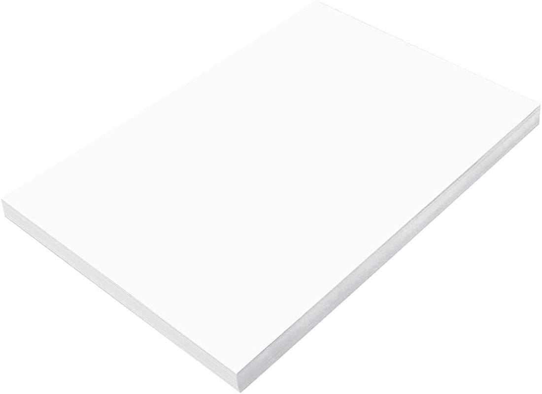 (Formerly Sunworks) Construction Paper, Bright White, 12" X 18", 100 Sheets