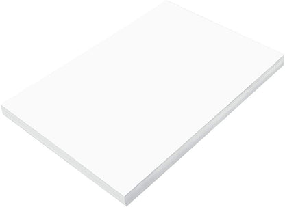 (Formerly Sunworks) Construction Paper, Bright White, 12" X 18", 100 Sheets