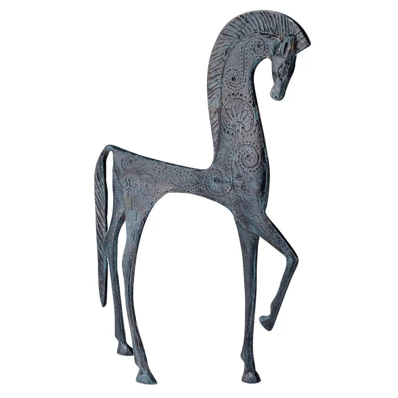 Greek Ironwork Spartan Horse Figurine