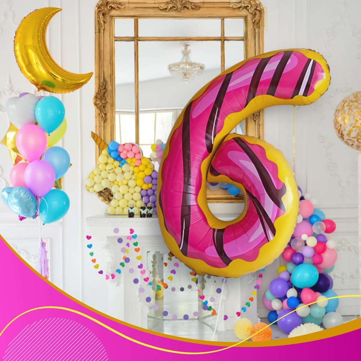 Donut Balloon Numbers   A Must Have for Every Girl's or Boys Birthday Party