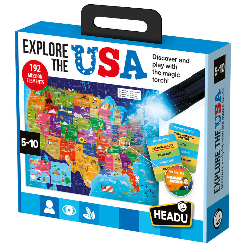 Explore the USA Puzzle Game