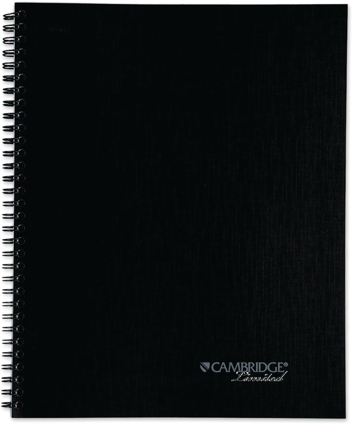 Notebook, Business Notebook, 8-1/4" X 11", 80 Sheets, Ruled, Action Planner, Flexible Cover, Wirebound, Gray (06064)