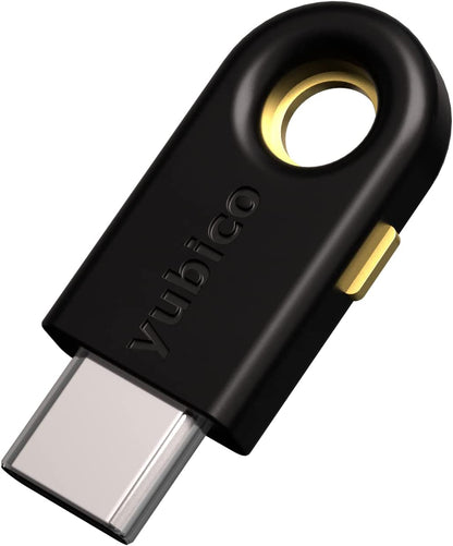 - Yubikey 5C NFC - Two-Factor Authentication (2FA) Security Key, Connect via USB-C or NFC, FIDO Certified - Protect Your Online Accounts