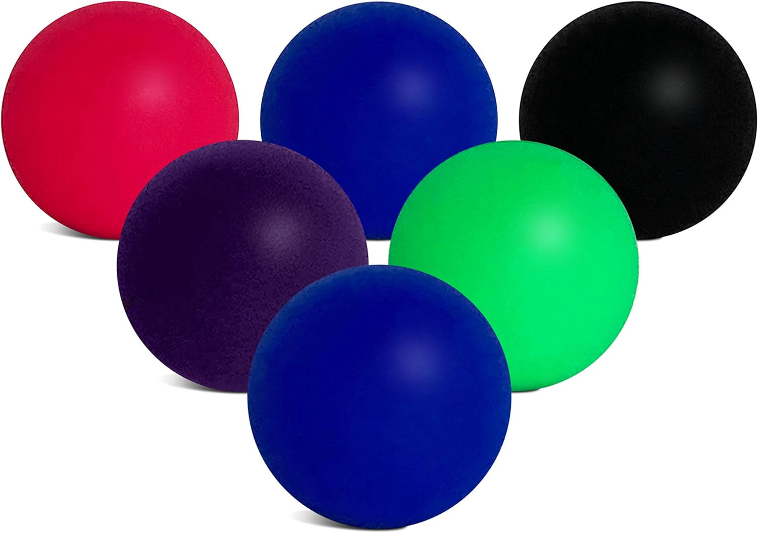 Beach Paddle Ball Replacement Balls - 6 High-Visibility Pickleball & Smashball Compatible Balls | Colorful Kadima & Pro Kadima Ball Replacement | 6 Small Paddle Balls in High Visibility Colors