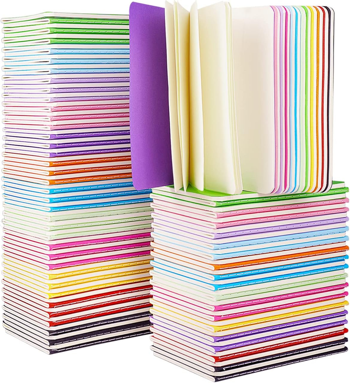 Small Lined Notepads Bulk 60 Pack Mini Journal Pocket Notebooks Set Colorful Cover Notebooks for Kids 3.5 X 5.5 Inches, 30 Sheets/60 Pages