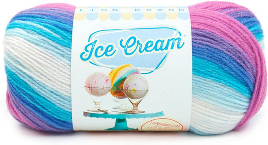 (1 Skein) Ice Cream Baby Yarn, Moon Mist, 1182 Foot (Pack of 1)