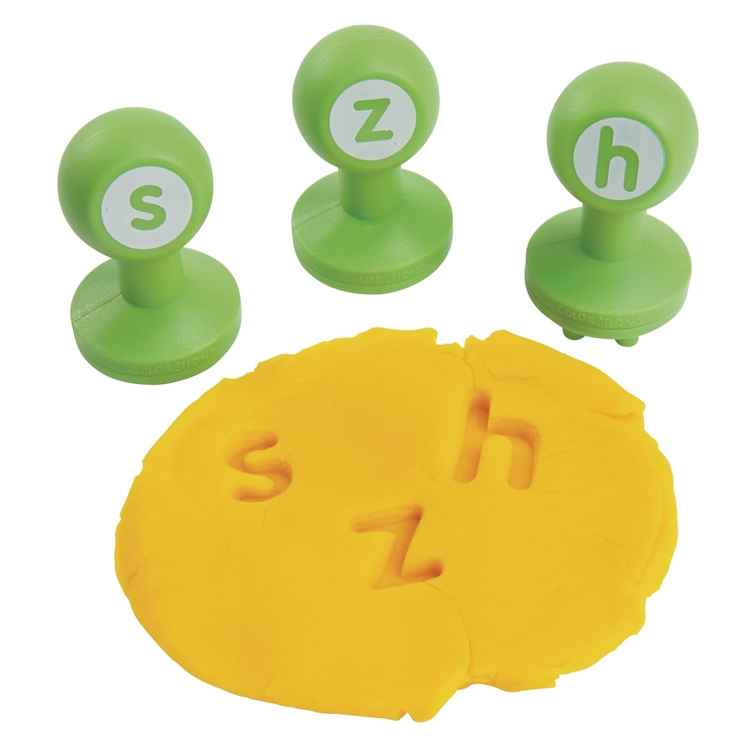 Alphabet Dough Stampers Set, Lowercase Letters, 26 Letter Stamps for Toddlers & Preschool Kids, Learn ABC & Spelling, Play Dough Creative Play for Classrooms, Daycare, School, Homeschool