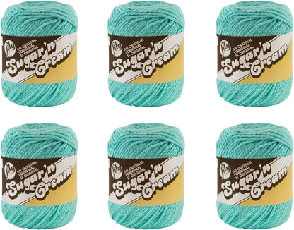 Sugar 'N Cream the Original Solid Yarn, 2.5Oz, Medium 4 Gauge, 100% Cotton - Ecru - Machine Wash & Dry