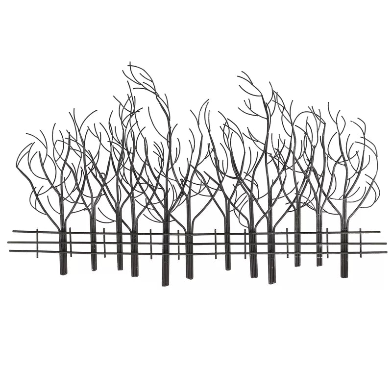 Metal Field of Twelve Trees Wall Decor