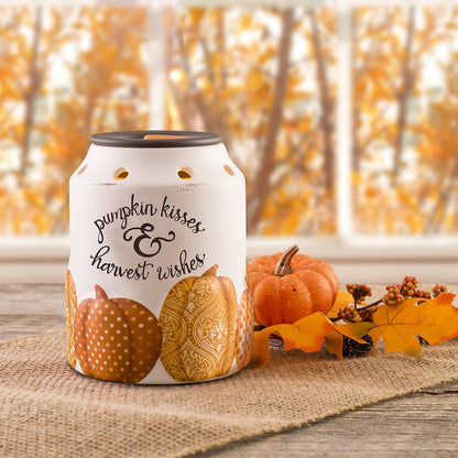 Autumn Collection - Scented Wax Warmer - Thankful Season Wax Cube Melter & Burner - Electric Fall Fragrance Home Air Freshener Thanksgiving Gift Pumpkin Cider