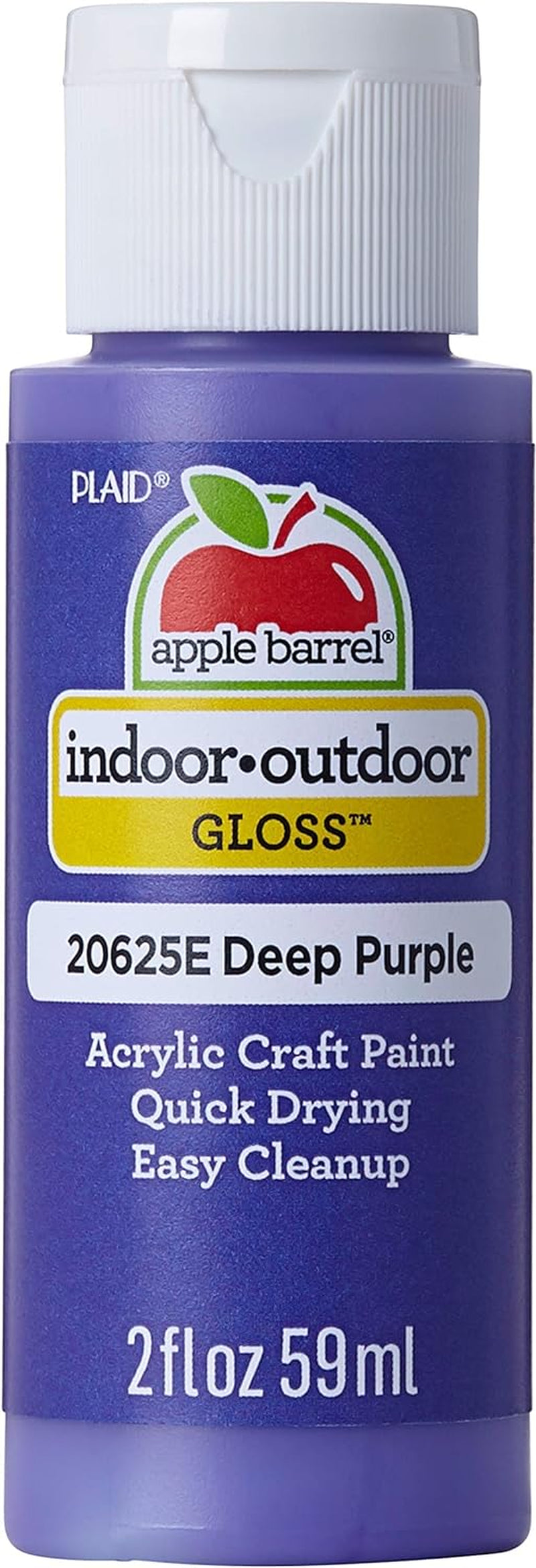 Gloss Acrylic Paint in Assorted Colors (2-Ounce), 20621 White