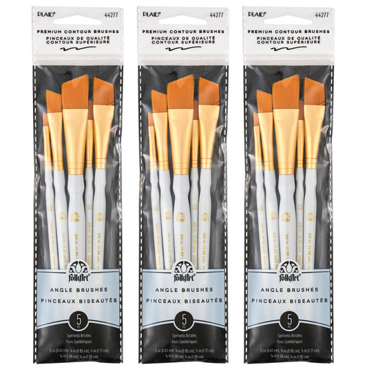 Angle Brush Set, 5 Per Set, 3 Sets