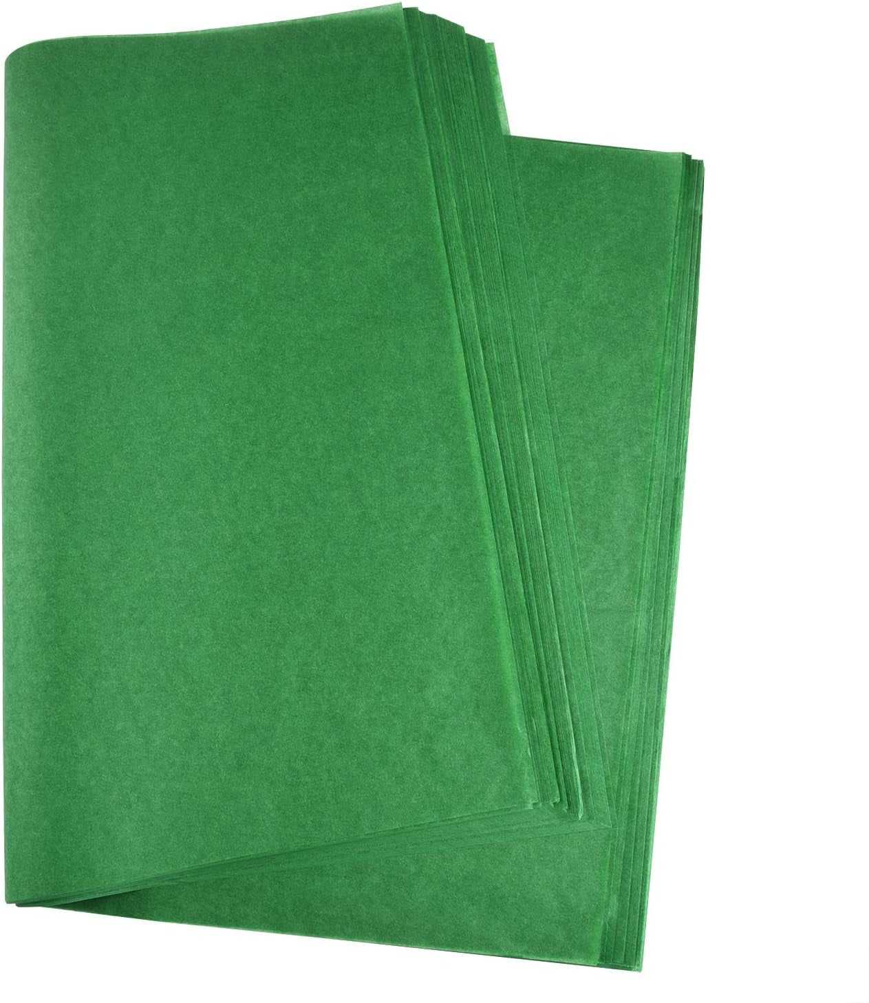 60 Sheets Christmas Tissue Paper 50 * 35Cm Christmas Wrapping Paper for DIY and Craft Gift Bags Decorations (Green)