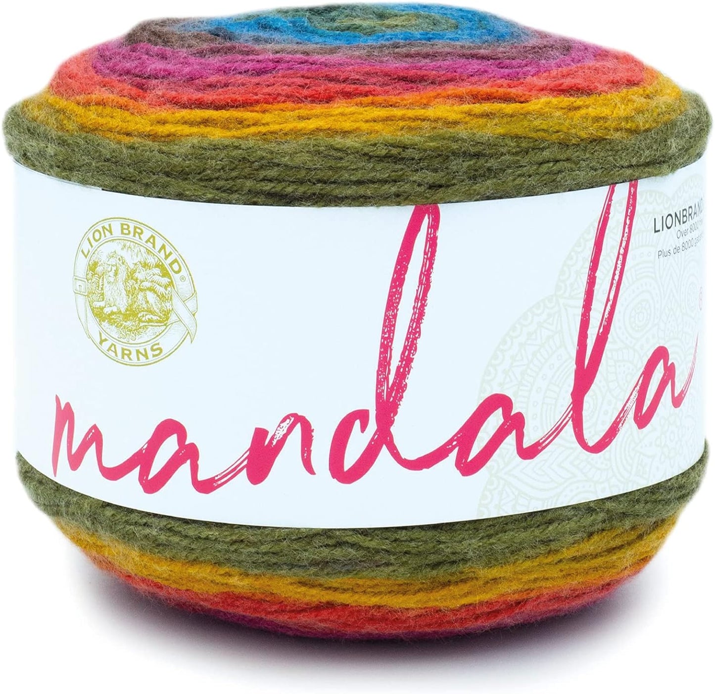 Mandala Yarn, Multicolor Yarn for Crocheting and Knitting, Craft Yarn, 1-Pack, Cupid