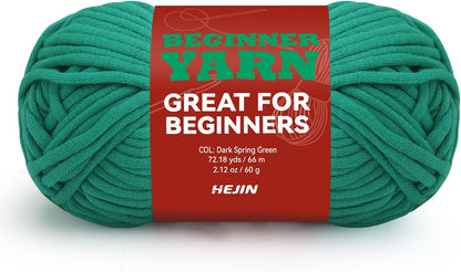 60G Black Yarn for Crocheting and Knitting;66M (72Yds) Cotton Yarn for Beginners with Easy-To-See Stitches;Worsted-Weight Medium #4;Cotton-Nylon Blend Yarn for Beginners Crochet Kit Making