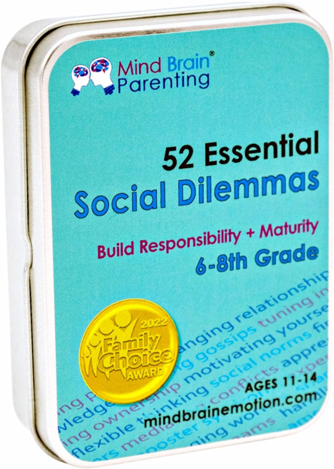 52 Essential Social Dilemmas: Skills for Kids & Teens to Thrive in Middle School - Conversation Cards Created by Teachers & Counselors for Family, Classroom, Counseling, Therapy Game (6-8 Grade)