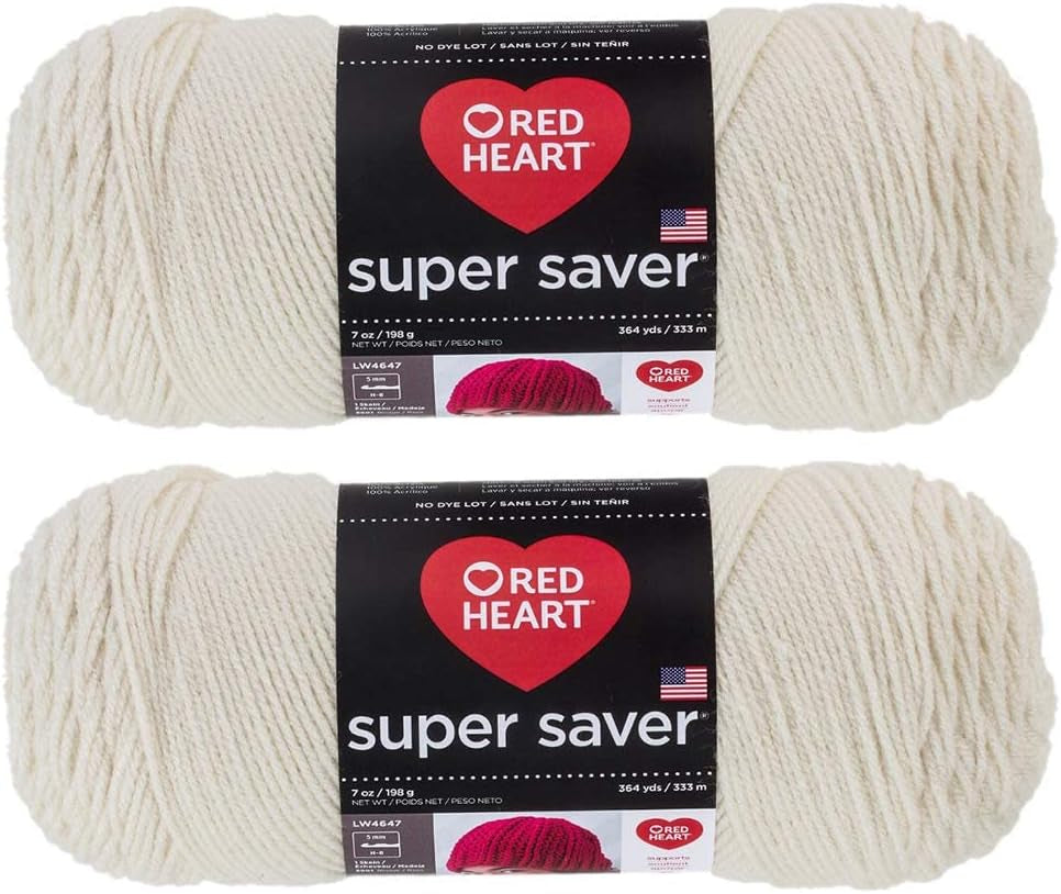 Bulk Buy:  Super Saver (2-Pack) (Cherry Red, 7 Oz Each Skein)