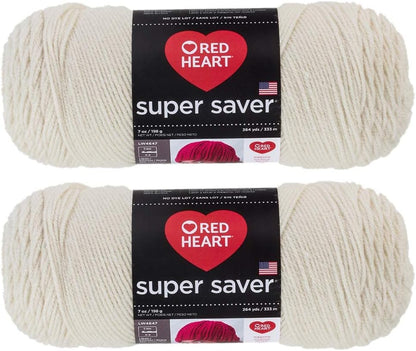 Bulk Buy:  Super Saver (2-Pack) (Cherry Red, 7 Oz Each Skein)