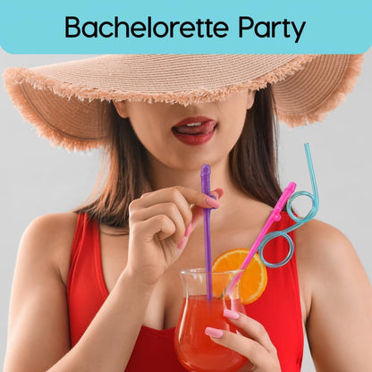 10Pcs Drink Straw for Adults Bridal Shower Birthday Party Wedding Favor Decor