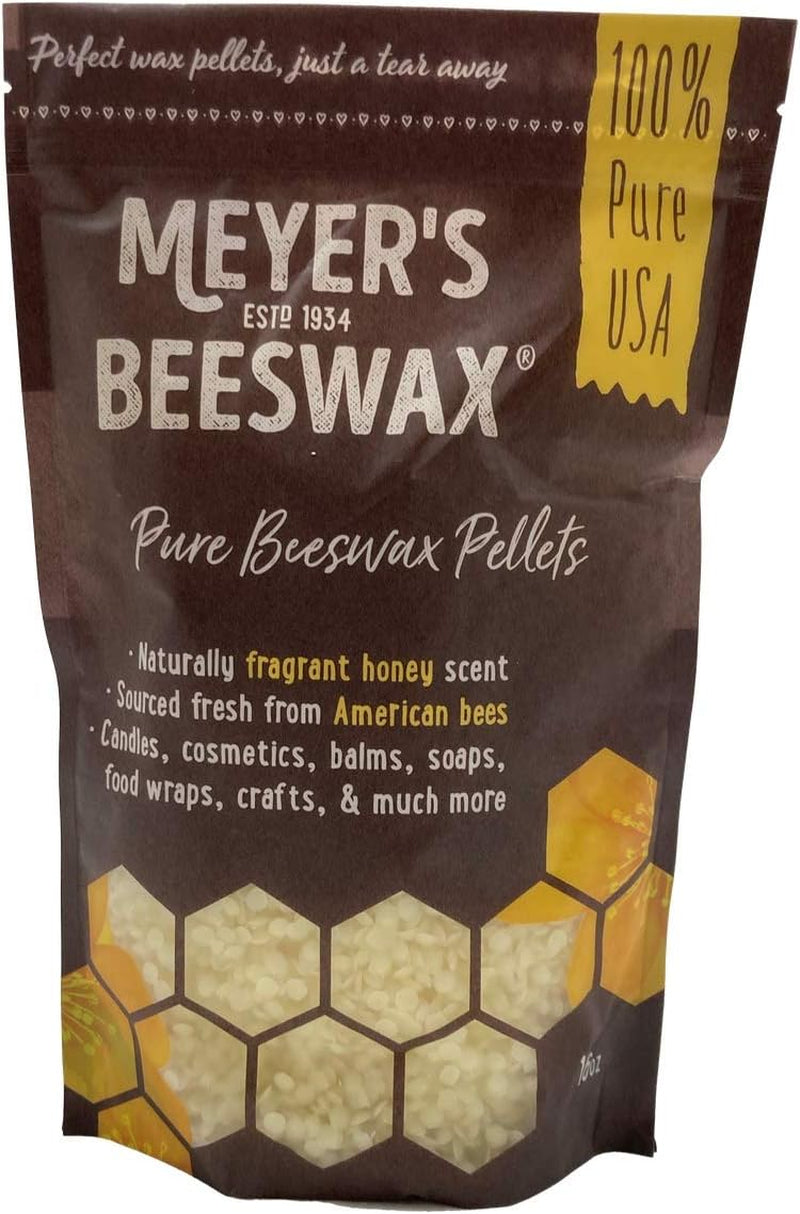 Meyer'S 100% Pure Domestic USA Beeswax, Not Imported, Chemical Free Triple Filtered Pellets for All Your Do It Yourself