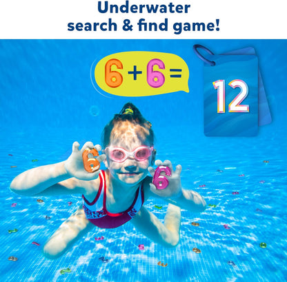 Seek & Splash Diving Gem Toys - Swimming Pool Toys for Kids, Search and Find Math Game, Gifts for Boys & Girls Ages 6, 7, 8, 9 & Up