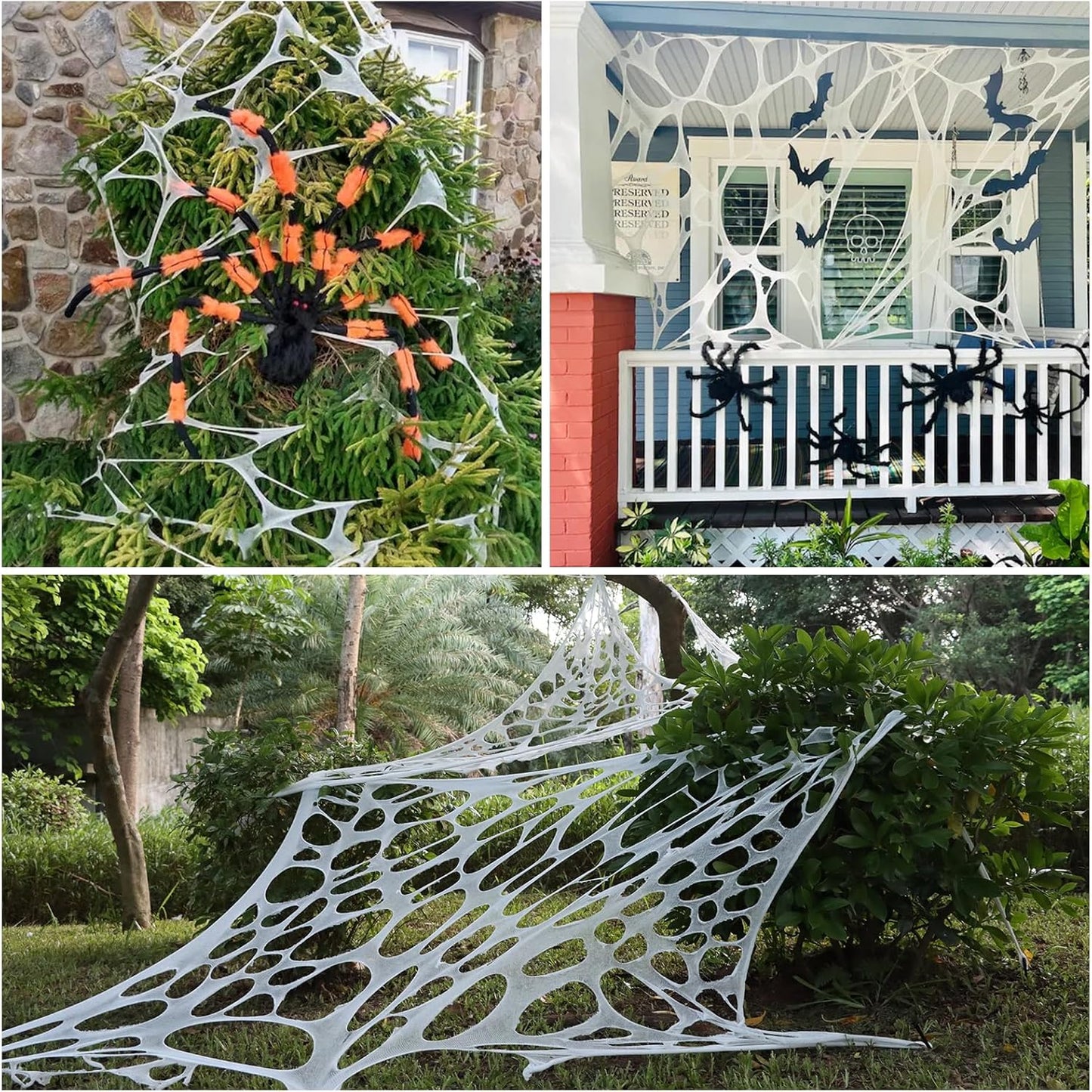 Spider Web Halloween Decorations Outdoor