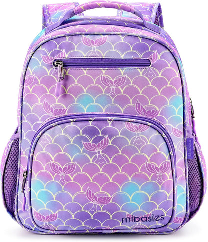 Backpack for Girls, Large Capacity Kids Backpack for Elementary School with Laptop Compartment（Galaxy Dinosaur）