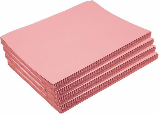 Construction Paper, Pink, 9 Inches X 12 Inches, 50 Sheets, Heavyweight Construction Paper, Crafts, Art, Kids Art, Painting, Coloring, Drawing Paper, Art Project, All Purpose (Item # 9CPPI)