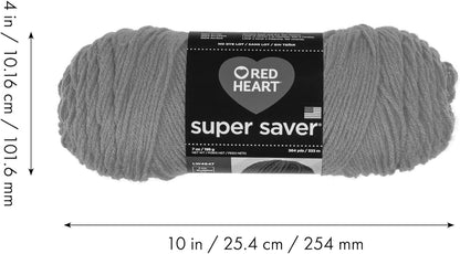 Super Saver White Yarn - 3 Pack of 198G/7Oz - Acrylic - 4 Medium (Worsted) - 364 Yards - Knitting/Crochet