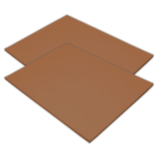 Construction Paper, Heavyweight, Warm Brown, 18" x 24", 50 Sheets Per Pack, 2 Packs