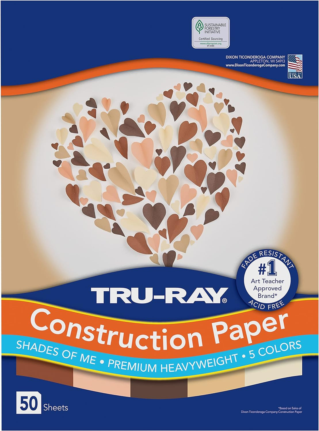 Construction Paper, Ivory, 9" X 12", 50 Sheets