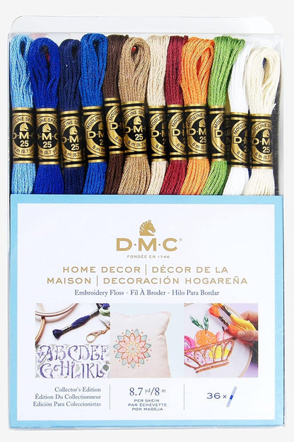 117F25HDC Embroidery Floss Pack 8.7Yd, Home Decor 36/Pkg