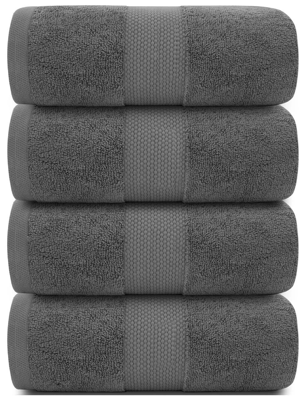 Luxury White Bath Towels Large   100% Soft Cotton 700 GSM  Absorbent Hotel