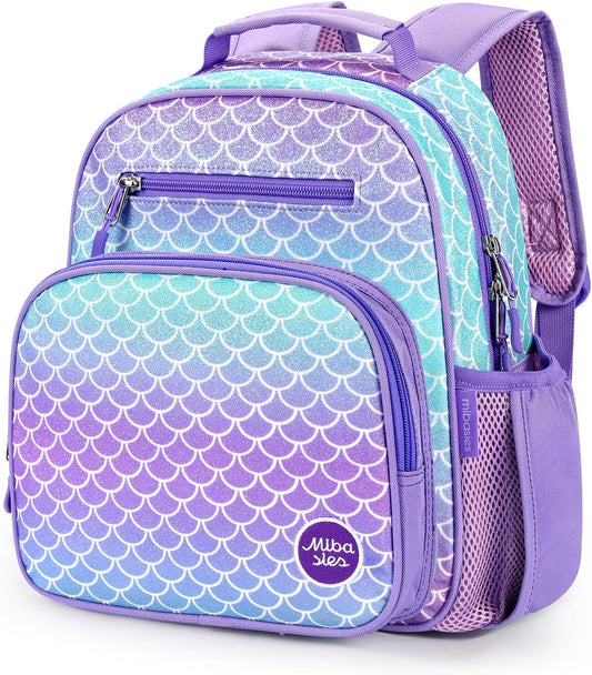 Toddler Backpack for Girls and Boys 2-4, Preschool Kindergarten Backpack, Cute Kids Backpacks for Girls（Glitter Fish Scale）
